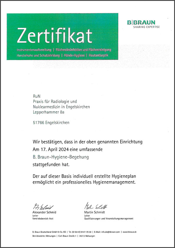 Hygienezertifikat